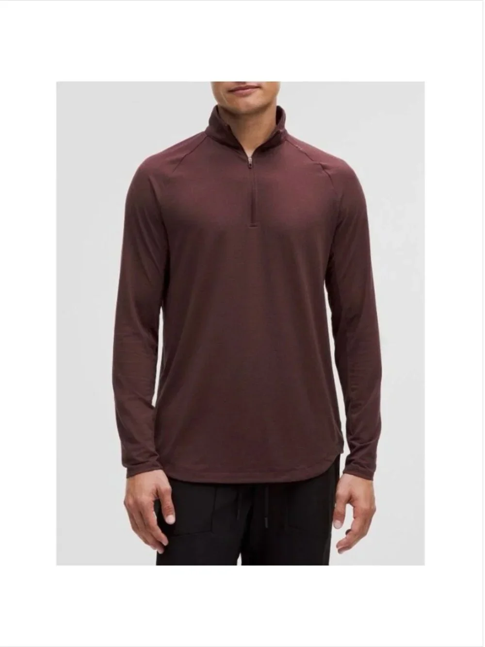 Lululemon Drysense Half Zip Pullover Burgundy Wine